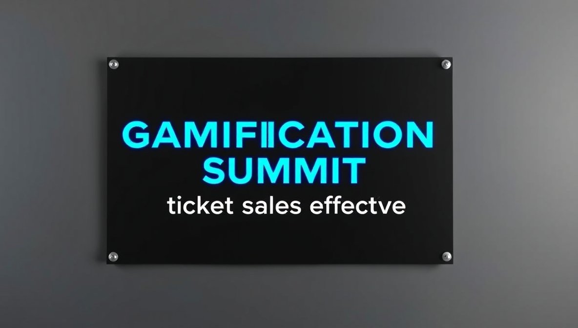 gamificationsummit ticket sales effective