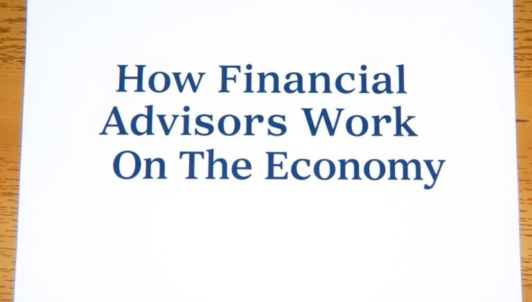 how financial advisors work ontpeconomy